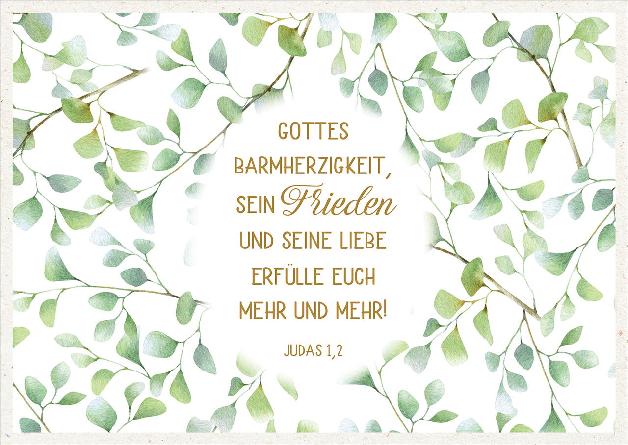 Postkarte Sein Frieden und seine Liebe GF Postkarte Sein Frieden und seine Liebe GF
