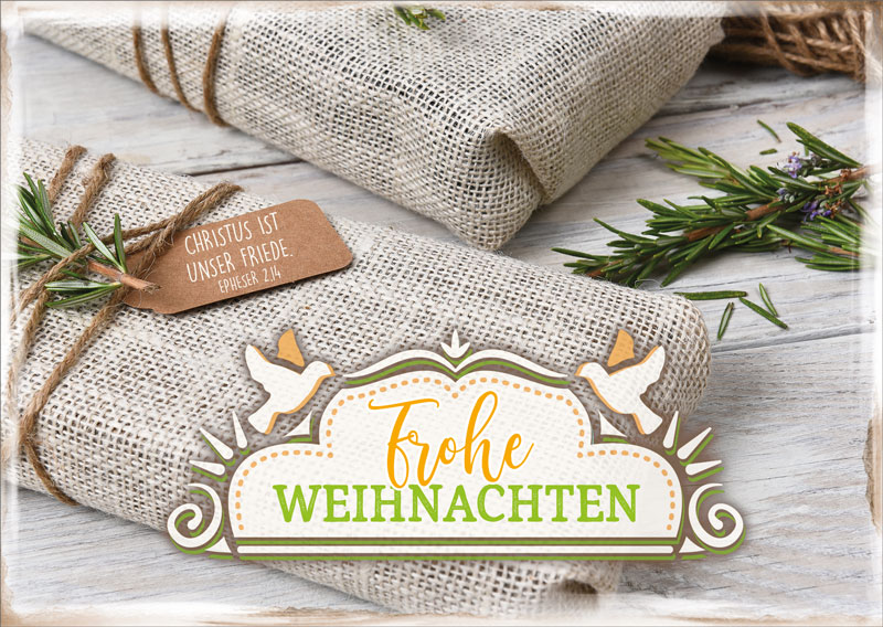 Postkarte-Jutepaeckchen-731786 Postkarte - Jutepäckchen