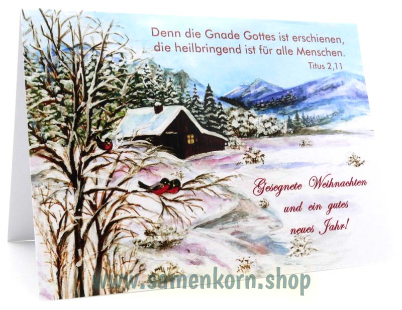 Doppelkarten "Winterlandschaft 2"