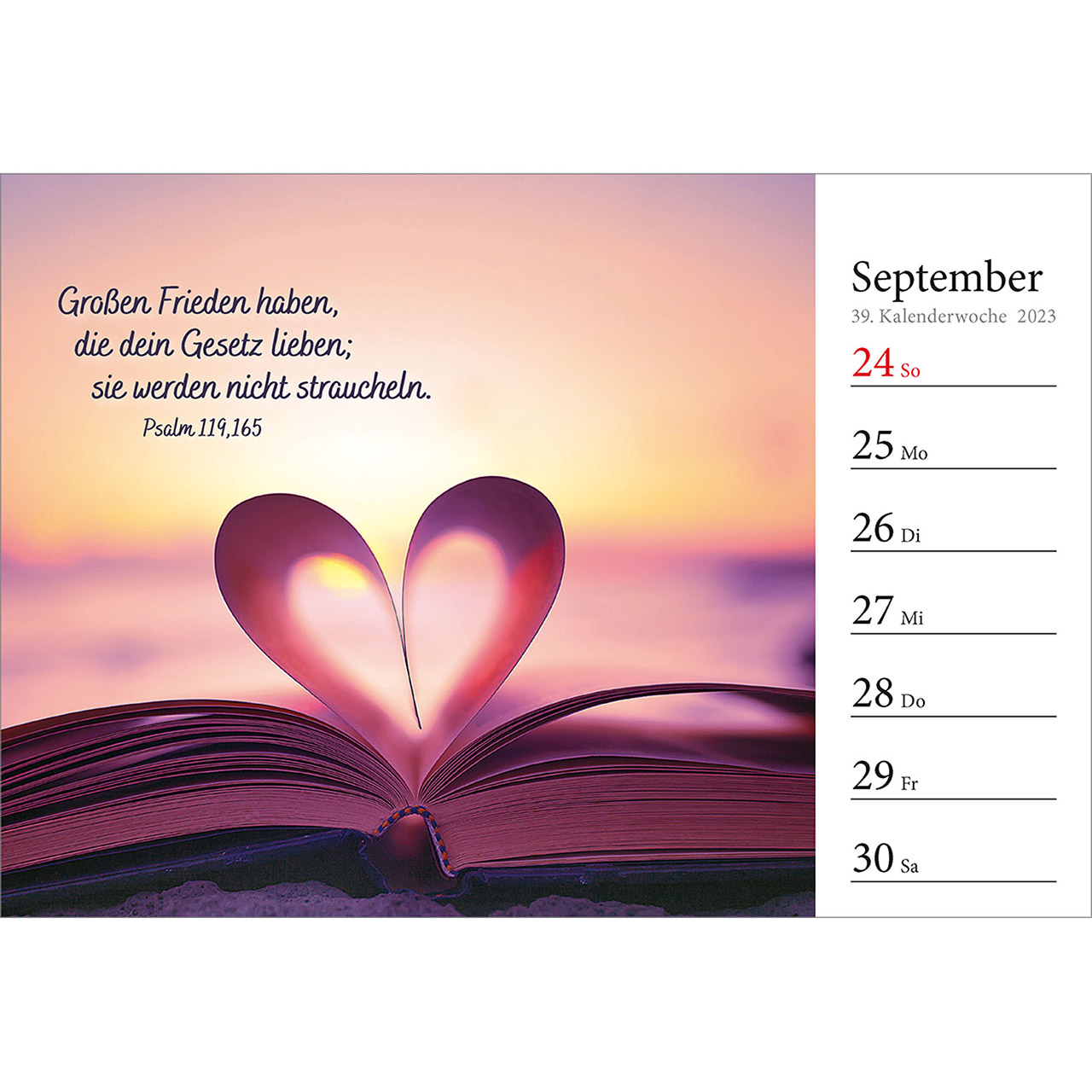 Aufstellkalender - In deine Hand stell ich den Tag 2023 Aufstellkalender - In deine Hand stell ich den Tag 2023