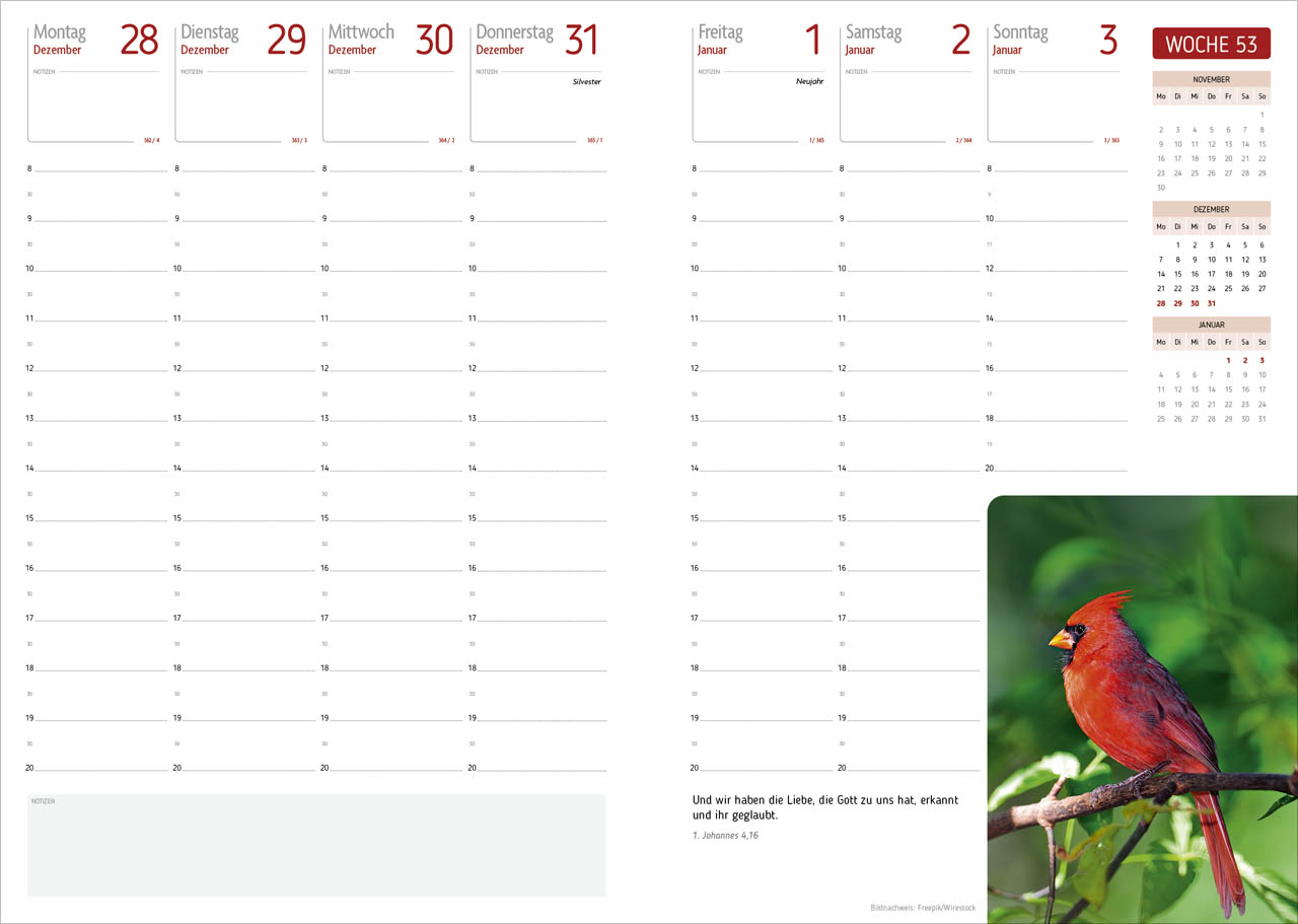 Agenda - Für jeden Tag 2027