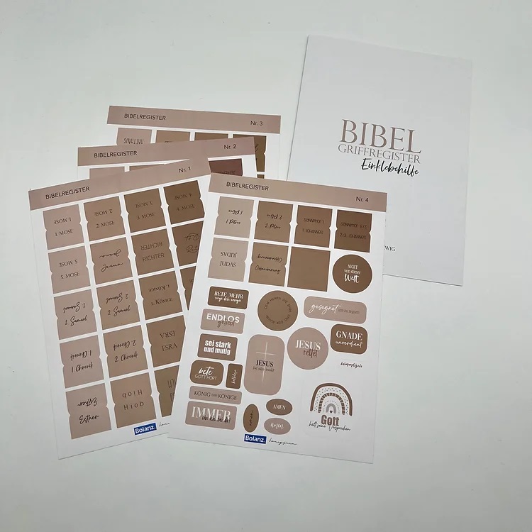Bibel-Griffregister Cremefarben Bibel-Griffregister Cremefarben