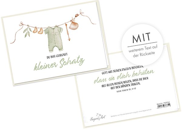 Faltkarte - Kleiner Schatz Faltkarte - Kleiner Schatz