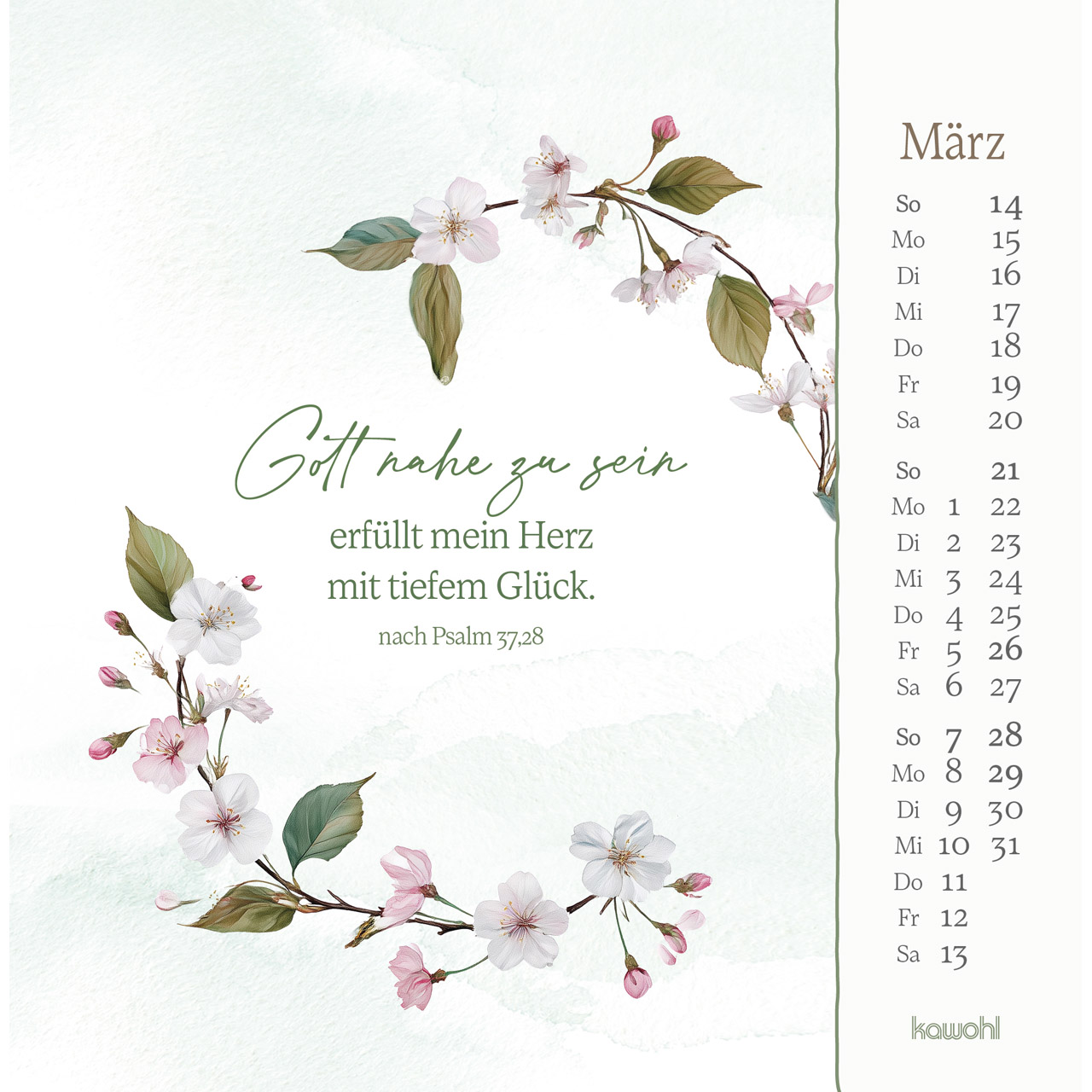 Aufstellkalender - Vor dir bringe ich, was mich bewegt 2027