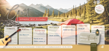 Mein Wochenplaner - Gott schenkt dir Frieden