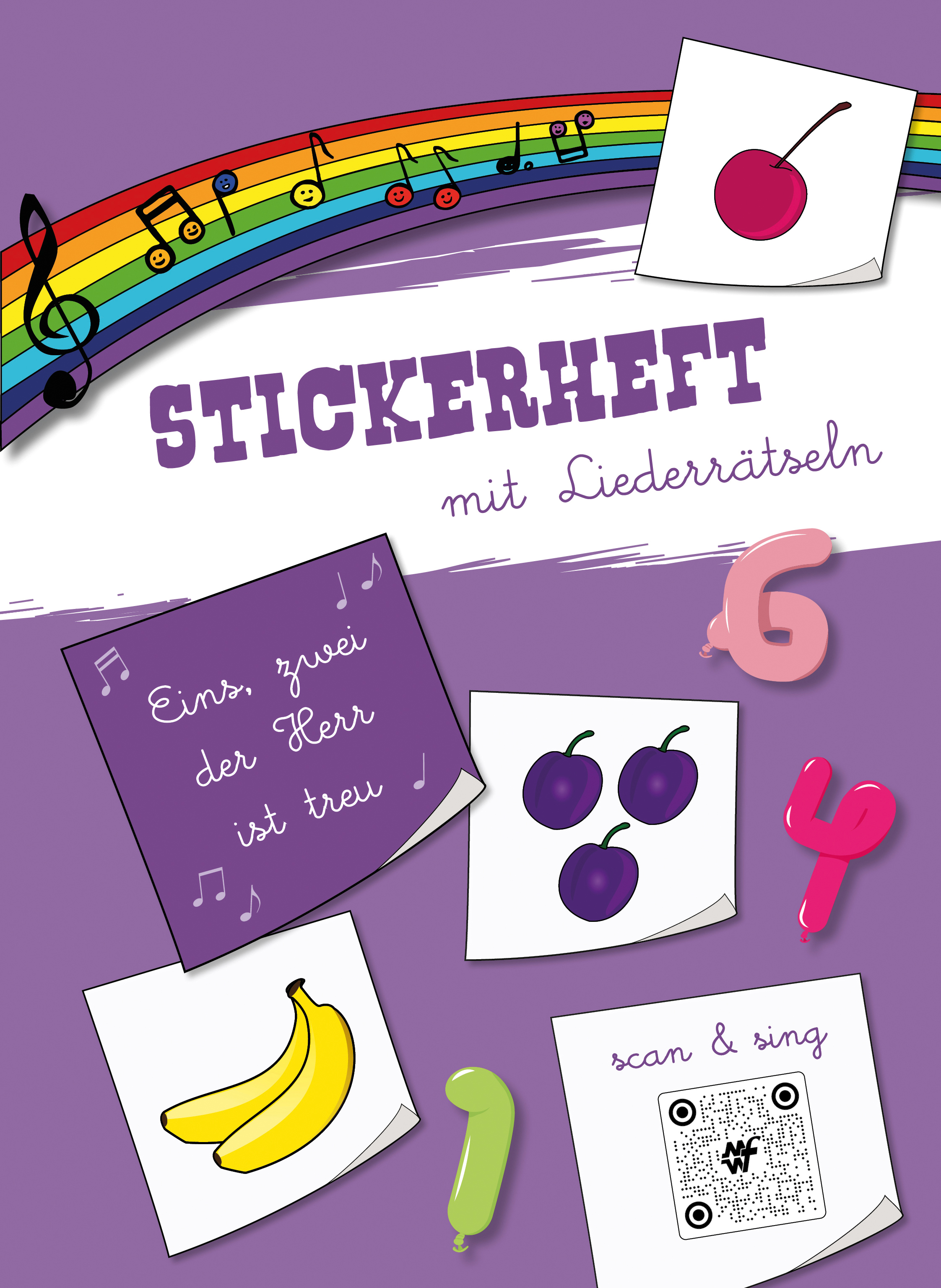 Stickerheft-Eins-zwei-der-Herr-ist-treu-Eins_zwei Stickerheft - Eins, zwei, der Herr ist treu