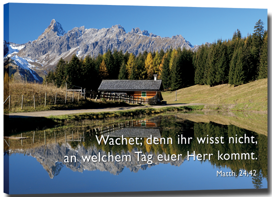 Bergsee Leinwandbild - Bergsee