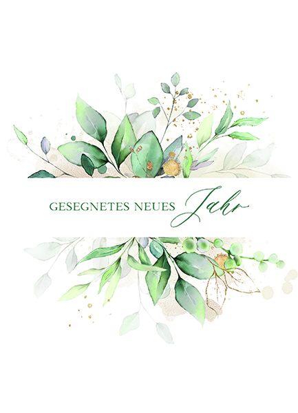XL-Postkarte Big Blessing Gold – Gesegnetes neues Jahr