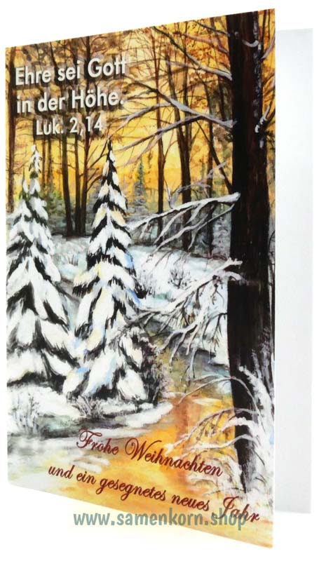 Doppelkarten "Winterlandschaft"