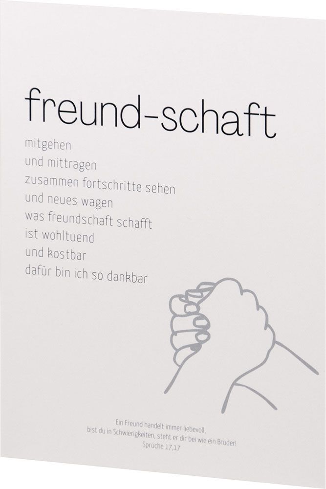 Postkarte - freund-schaft