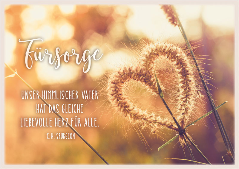 Postkarte - Fürsorge Herz Postkarte - Fürsorge Herz