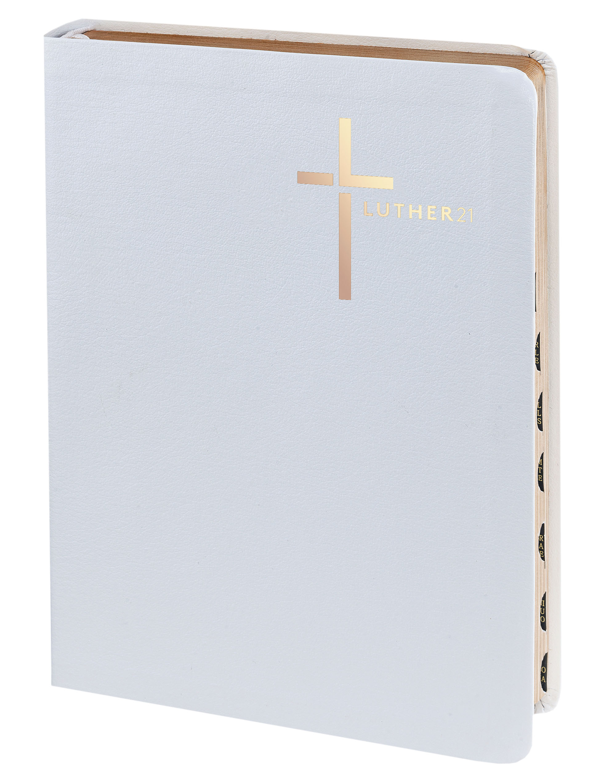 Luther21 - Standardausgabe - Lederfaserstoff weiß