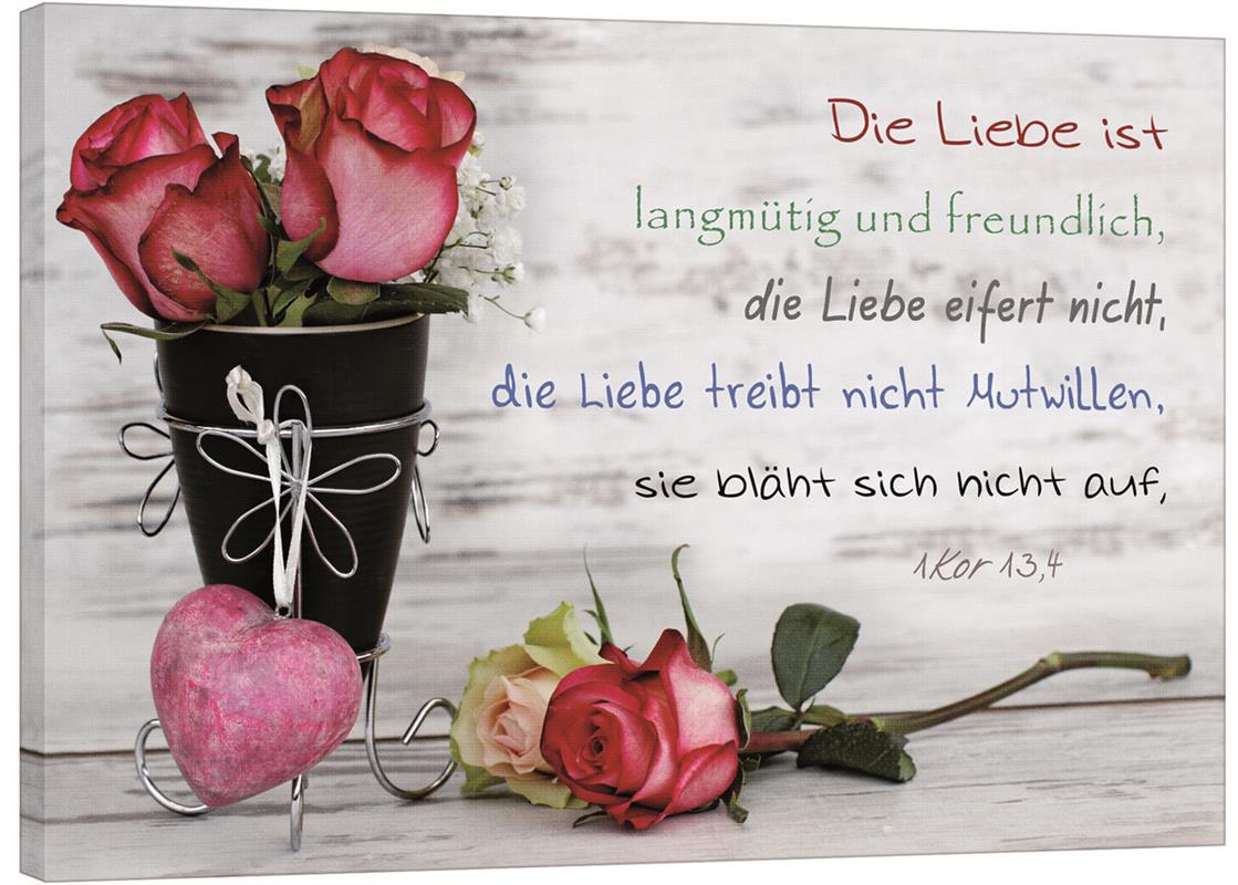 Leinwand - Vase mit Rosen Leinwand - Vase mit Rosen