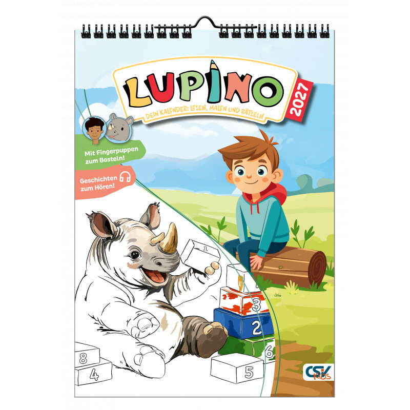 Lupino 2027 - Ausmalkalender