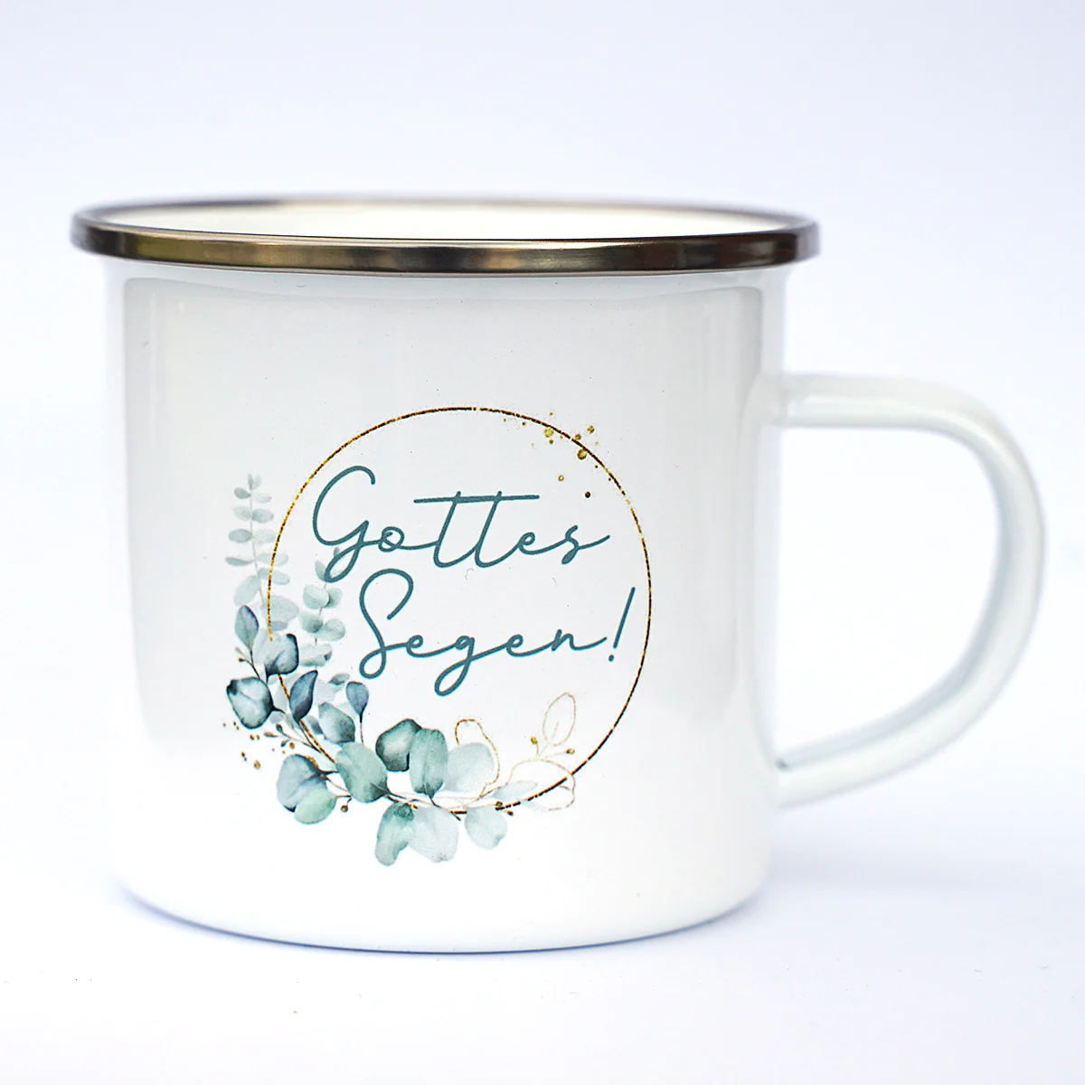 Emaille Tasse - Gottes Segen Emaille Tasse - Gottes Segen